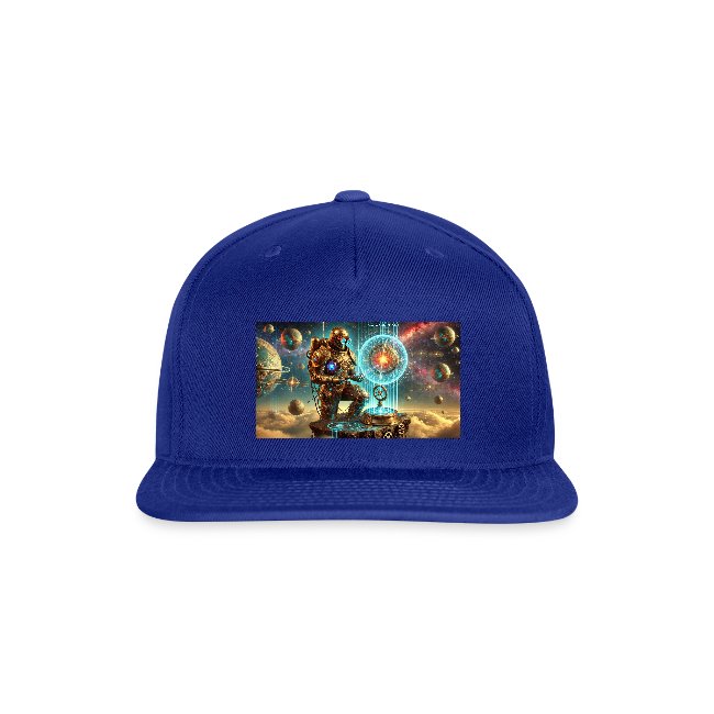 blue steampunk cybernaut hat