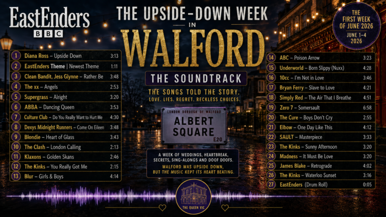 An Upside-Down Walford Eastenders Tribute Music Playlist